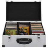CD Case for 60 CDs Aluminium ABS Silver 91856