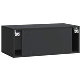Wall-Mounted TV Cabinet Black 78.5 x 41 x 30 cm Engineered Wood 898006