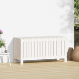 Garden Storage Box White 108x42.5x54 cm Solid Wood Pine 823830