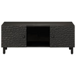 ZNTS Coffee Table Black 100x54x40 cm Solid Wood Mango 356831