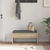 Hall Bench with Cushion Sonoma Oak 83 x 38 x 40 cm 891554
