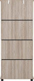 ZNTS Oliver 1 Door 3 Drawer Open Shelf Wardrobe 100-101-208