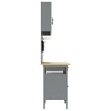 Work Bench Set with Lock 8 pcs Red and Grey Powder-Coated Steel 3321496