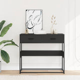 Console Table Black 90x35x80 cm Engineered Wood 849174