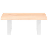 Basin Shelf Wall Mounted Steel and Solid Wood Oak 3302532
