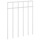 Garden Fence Panel 48 pcs Galvanised Steel Silver 42042945