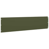 Lawn Edgings 10 pcs Olive Green 25x103 cm Cold-rolled Steel 860169
