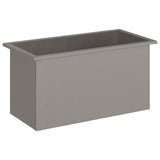 Garden Planter with LED Rusty 40 x 80 x 40 cm Weathering Steel 8008166