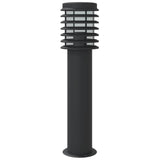 ZNTS Outdoor Floor Lamps 3pcs Black 60 cm Stainless Steel 4006362