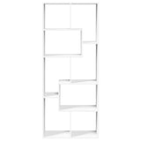 Room Divider Bookcase White 67x25x161.5 cm Engineered Wood 858075