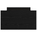 Bed Frame Black Oak 100 x 200 cm Engineered Wood 3446582