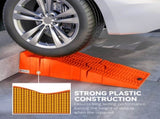 2 Pieces Car Ramps Heavy Duty 2.5 Ton Motorhome Levelling Ramps, Plastic Garage Workshop Car Lift, T3398P349493