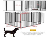 100cm 8 Panels Heavy Duty Dog Pen, Pet Playpen for Indoors, Outdoors, Small, Medium, Large Dogs T3398P349739