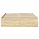 Bed Frame without Mattress Sonoma Oak 140x200 cm 3281016