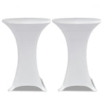 Standing Table Cover Ø60 cm White Stretch 4 pcs 279068