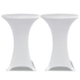 Standing Table Cover Ø60 cm White Stretch 4 pcs 279068