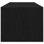 ZNTS TV Cabinet Black Oak 100x31x25.5 cm Engineered Wood 861474