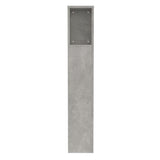 ZNTS Headboard Cabinet Concrete Grey 100x18.5x104.5 cm 811911