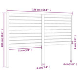 Bed Headboard 156x4x100 cm Solid Wood Pine 819025
