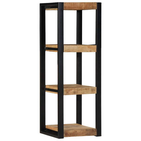 ZNTS Wall Shelf 35x35x100 cm Solid Rough Wood Mango 4015935