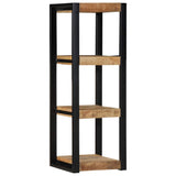 Wall Shelf 35x35x100 cm Solid Rough Wood Mango 4015935