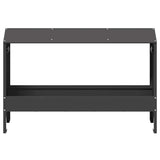 Chicken Feeding Trough Black 81 x 32 x 53.5 cm 874618