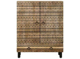 Highboard 60x33.5x100 cm Solid Rough Wood Mango 4018658