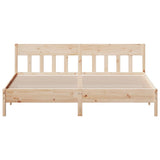 Bed Frame without Mattress 180x200 cm Super King Solid Wood Pine 3216203