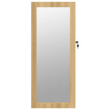 Mirror Jewellery Cabinet with LED Lights Wall Mounted 353234