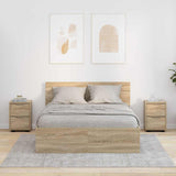 Bedside Tables with Drawer 2 pcs Sonoma Oak 30.5 x 30 x 43 cm 888802