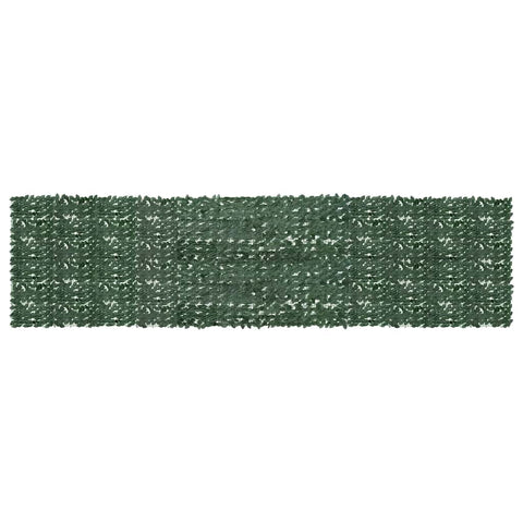 Balcony Screen with Dark Green Leaves 600x150 cm 315494