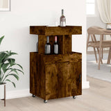 Bar Cart Smoked Oak 50x41x89 cm Engineered Wood 848266