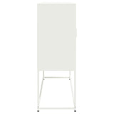 Highboard White 100.5x39x107 cm Steel 846541