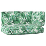 Pallet Cushion Set 3 pcs Green Leaf Pattern Oxford Fabric 3329097