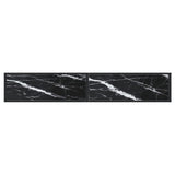 Console Table Black Marble 200x35x75.5cm Tempered Glass 331689