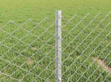 Chainlink Fence with Post 25 x 0.4 m Galvanised Steel Silver 3336301