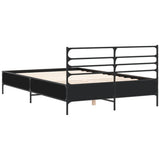 Bed Frame without Mattress Black 135x190 cm Double 3280072