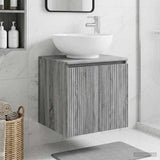 Wall-Mounted Sink Vanity Grey Sonoma 49.5 x 44.5 x 65 cm 890448