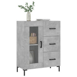 Sideboard Concrete Grey 69.5x34x90 cm Engineered Wood 828048