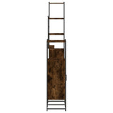 ZNTS 4 Piece Bathroom Cabinet Set Smoked Oak Engineered Wood 3214361