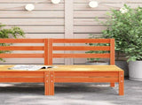 Garden Sofa Wax brown Solid pine wood Single unit size Modular 837995