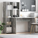 Desk Concrete Grey 138.5 x 55 x 143 cm Engineered Wood 3337252