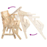 Picnic Table with Benches Solid Wood Fir 2-in-1 Convertible 4008991