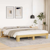Bed Frame without Mattress 180x200 cm Solid Wood Oak 851954