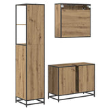 Bathroom Furniture Set 3 pcs Artisan Oak Engineered Wood 3402421