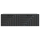 Wall-Mounted TV Cabinet Black 98 x 31 x 30 cm Engineered Wood 898726