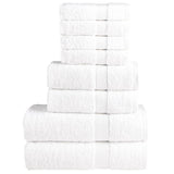 8 Piece Premium Towel Set SOLUND White 600 gsm 137536