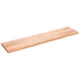Table Top Light Brown 220x50x cm Treated Solid Wood Oak 3156404