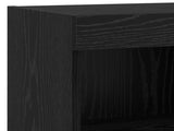 TV Wall Unit Wall-mounted 6 pcs Black Oak Engineered Wood 3402934
