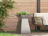 Pillar Planter 2 pcs Silver 35 x 35 x 73 cm 873849